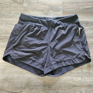 REI Co-Op Black Running Shorts With Attached Liner & Pull-On‎ Drawstring